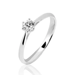 Bague Solitaire Veronika Or Blanc Diamant-Histoire d'Or
