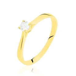 Bague Solitaire Victoria Or Jaune Diamant-Histoire d'Or Discount