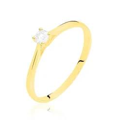 Bague Solitaire Victoria Or Jaune Diamant-Histoire d'Or Hot