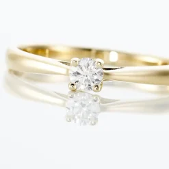 Bague Solitaire Victoria Or Jaune Diamant-Histoire d'Or Hot