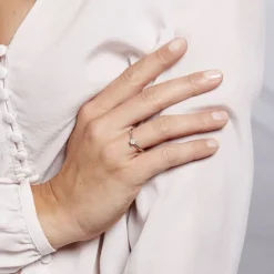 Bague Solitaire Victoria Platine Blanc Diamant-Histoire d'Or New