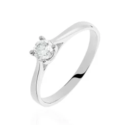 Bague Solitaire Victoria Or Blanc Diamant-Histoire d'Or Outlet