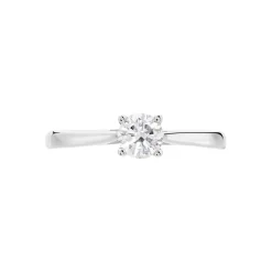Bague Solitaire Victoria Or Blanc Diamant-Histoire d'Or Outlet