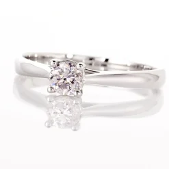 Bague Solitaire Victoria Or Blanc Diamant-Histoire d'Or Outlet