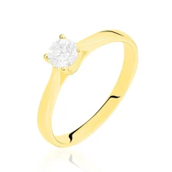 Histoire d'Or Bague Solitaire Victoria Or Jaune Diamant