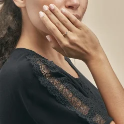 Histoire d'Or Bague Solitaire Victoria Or Jaune Diamant