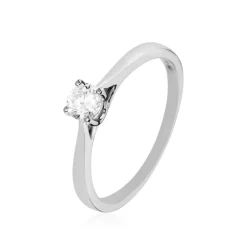 Bague Solitaire Victoria Platine Blanc Diamant-Histoire d'Or Best