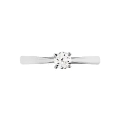 Bague Solitaire Victoria Platine Blanc Diamant-Histoire d'Or Best