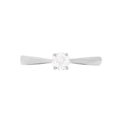Bague Solitaire Victoria Or Blanc Diamant-Histoire d'Or Outlet