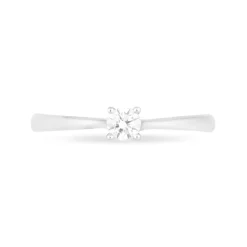 Bague Solitaire Victoria Or Blanc Diamant-Histoire d'Or Outlet