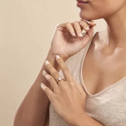 Bague Solitaire Zoura Plaqué Or Jaune Oxyde De Zirconium-Histoire d'Or Clearance