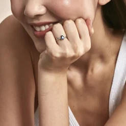 Bague Teresa Or Blanc Topaze Et Diamant-Histoire d'Or Discount