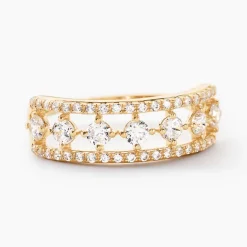 Bague The Crown Or Jaune Oxyde De Zirconium-Histoire d'Or Hot