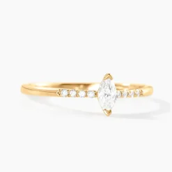 Bague Thelonius Or Jaune Diamant Synthétique-Histoire d'Or Online