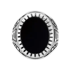 Bague Thimeo Argent Blanc Onyx-Histoire d'Or