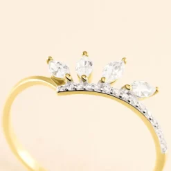Histoire d'Or Bague Tiara De Zirconium