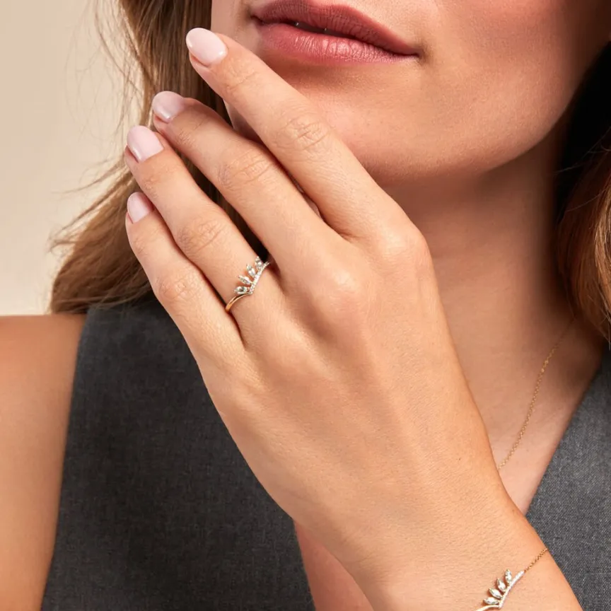 Bague Tiara Or Jaune Topaze Oxyde De Zirconium-Histoire d'Or Clearance