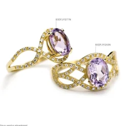 Bague Tina Or Blanc Topaze Et Diamant-Histoire d'Or Hot