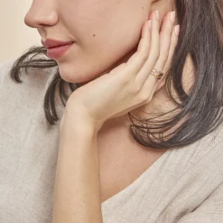 Histoire d'Or Bague Tina Or Jaune Quartz Et Oxyde De Zirconium