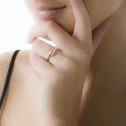 Bague Tiphaine Or Blanc Péridot-Histoire d'Or Online