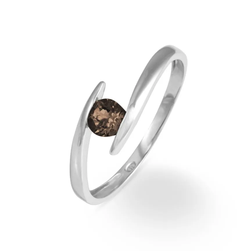 Bague Tiphaine Or Blanc Quartz-Histoire d'Or Discount