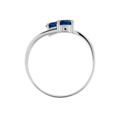 Bague Toi Et Moi Or Blanc Saphir Et Diamant-Histoire d'Or