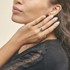 Bague Toi Et Moi Or Blanc Saphir Et Diamant-Histoire d'Or