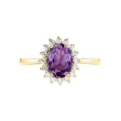 Histoire d'Or Bague Trick Or Jaune Amethyste Et Oxyde