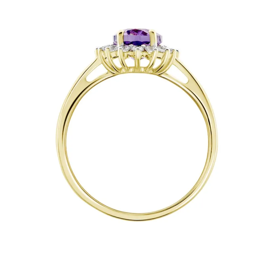 Histoire d'Or Bague Trick Or Jaune Amethyste Et Oxyde
