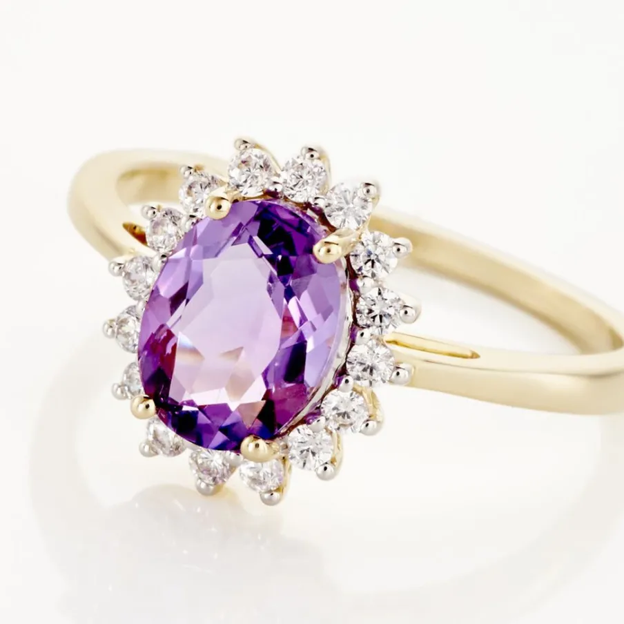 Histoire d'Or Bague Trick Or Jaune Amethyste Et Oxyde