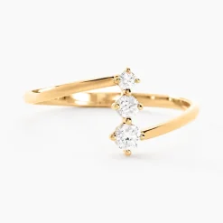 Bague Tryphena Or Jaune Diamant Synthétique-Histoire d'Or Discount