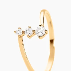 Bague Tryphena Or Jaune Diamant Synthétique-Histoire d'Or Discount