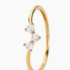 Bague Tryphena Or Jaune Diamant Synthétique-Histoire d'Or New