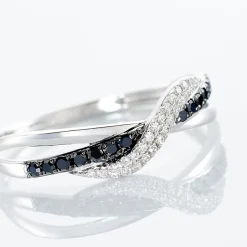 Bague Valencia Or Blanc Diamant-Histoire d'Or Hot