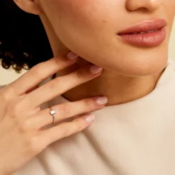 Bague Valentino Or Blanc Topaze-Histoire d'Or Outlet