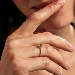 Histoire d'Or Bague Valentino Or Blanc Péridot