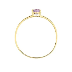 Bague Valentino Or Jaune Améthyste-Histoire d'Or