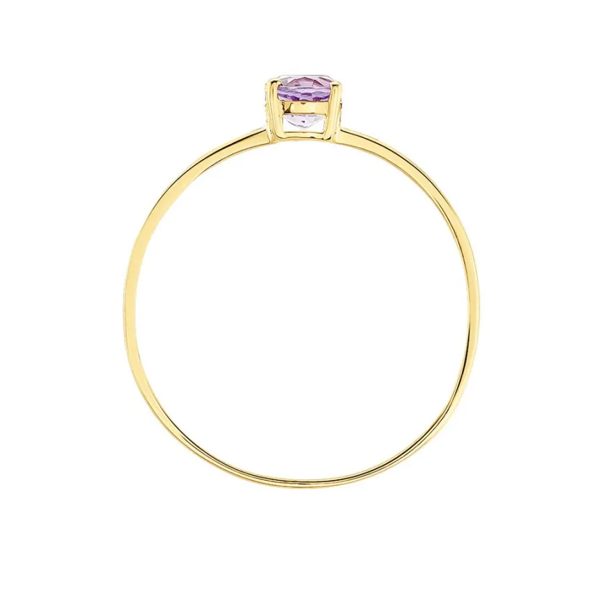 Bague Valentino Or Jaune Améthyste-Histoire d'Or