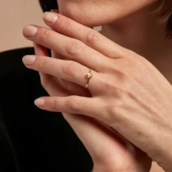 Histoire d'Or Bague Valentino Or Jaune Citrine