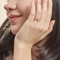 Bague Valeriana Or Jaune Oxyde De Zirconium-Histoire d'Or New