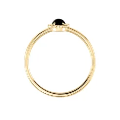 Bague Vintage Love Plaqué Or Jaune Agate-Histoire d'Or Hot