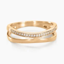 Bague Vitoria Plaqué Or Jaune Oxyde De Zirconium-Histoire d'Or Clearance