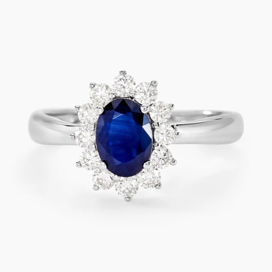 Histoire d'Or Bague Vladimir Or Blanc Saphir Diamants