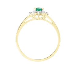 Bague Vladimir Or Jaune  Emeraude Diamants-Histoire d'Or New