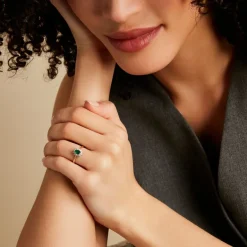 Bague Vladimir Or Jaune  Emeraude Diamants-Histoire d'Or New