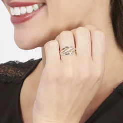 Bague Volcania Or Bicolore Diamant-Histoire d'Or New