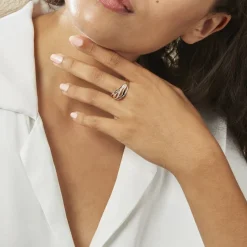 Bague Volcania Or Bicolore Diamant-Histoire d'Or New