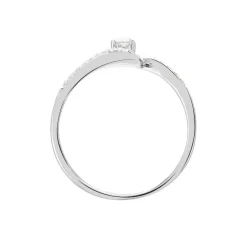 Histoire d'Or Bague Vrille Accompagnee