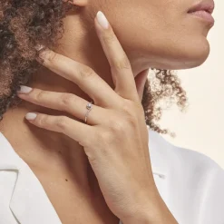 Histoire d'Or Bague Vrille Accompagnee