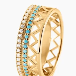 Bague Zoila Plaqué Or Jaune Oxyde De Zirconium-Histoire d'Or Hot